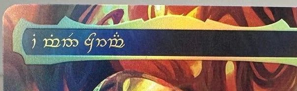 The One Ring - 001/001 Ed. Foil - LOTR Tales of Middle Earth