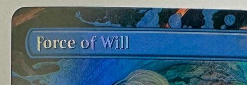 Force of Will - Borderless Foil - Double Masters - Proxy