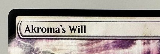 Akroma's Will - Extended Art - Commander Legends
